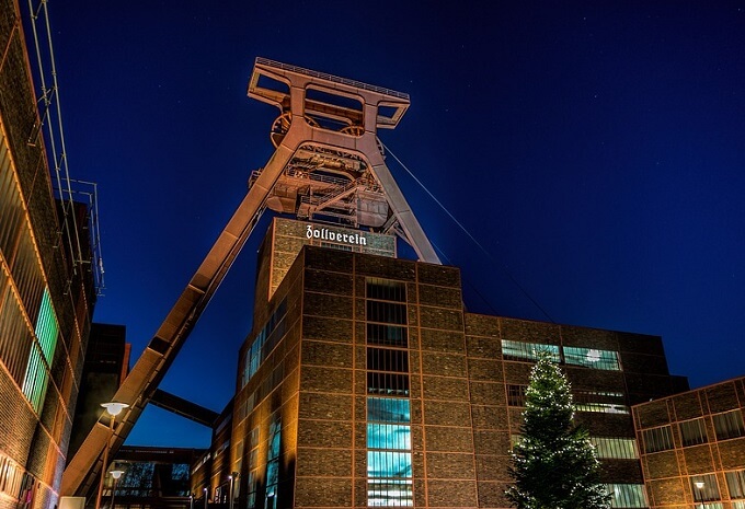 Essen bei Nacht Zollverein